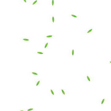 Autumn leaves painting on white background