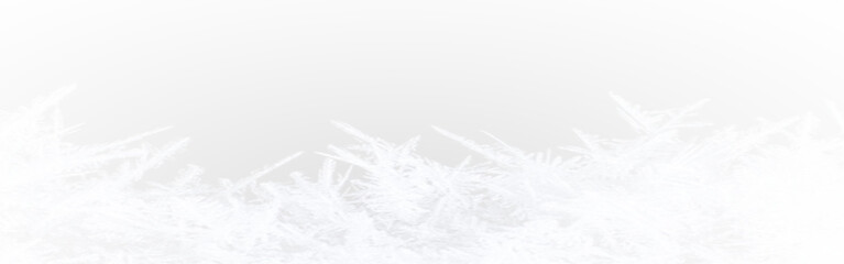 snow frost in the form of natural patterns on the window pane against the background of the morning sky Png
