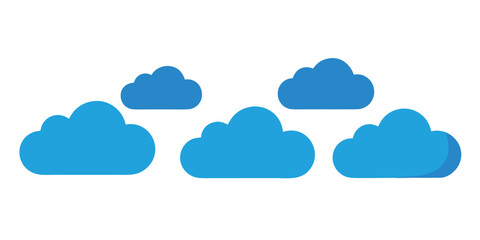 Simple Cloud Border or Footer Element