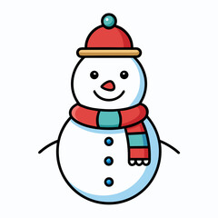 Outline Snowman