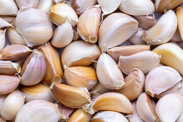 Close-up macro photography of garlic,Garlic royalty free image stock photo