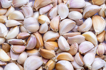 Close-up macro photography of garlic,Garlic royalty free image stock photo