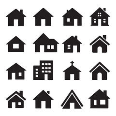 Fototapeta premium home icons vector