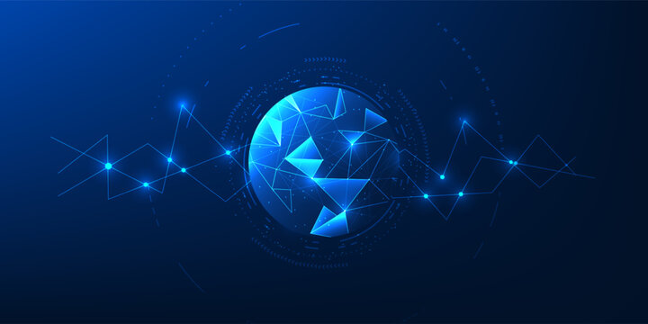 Quantum Computing Network Background with Integrated Data Processing, High Speed Information Transfer, Digital Connectivity, Quantum Algorithm Flow, Advanced Tech Infrastructure