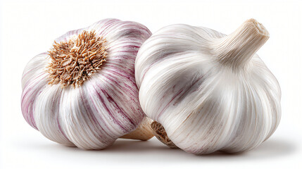 Purple garlic whole bulbs, Fresh garlic with purple skin