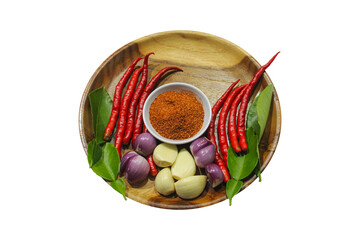 Essential Southeast Asian Spices: Chili, Garlic, Shallots, and Lime Leaves