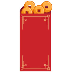 Red Chinese Angpao Coin