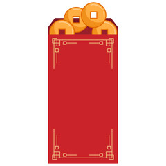 Red Chinese Angpao Coin