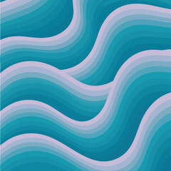 Abstract wavy lines in shades of blue and purple create a visually appealing and dynamic background design for various creative projects.