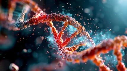 A conceptual image representing mRNA vaccine technology