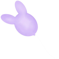 Purple Rabbit Balloon