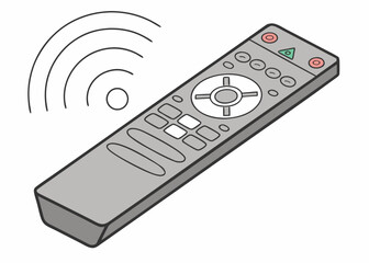 Effortlessly control your entertainment with this sleek remote, ensuring ultimate relaxation and convenience in your modern home or office setting