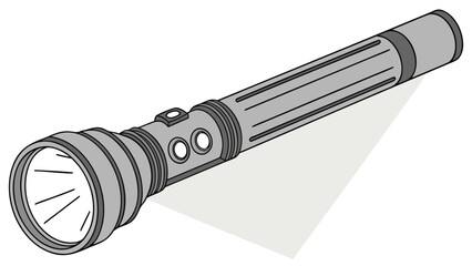 Reliable flashlight shines bright, perfect for camping adventures, emergency preparedness, and exploring the unknown, providing safety and illumination