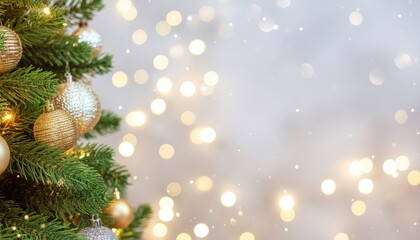 Celebrating christmas with a beautifully decorated tree living room photo festive environment close-up view holiday cheer and joy
