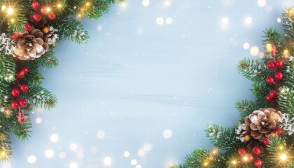 Festive holiday decoration winter wonderland digital background cozy atmosphere close-up view celebratory concept