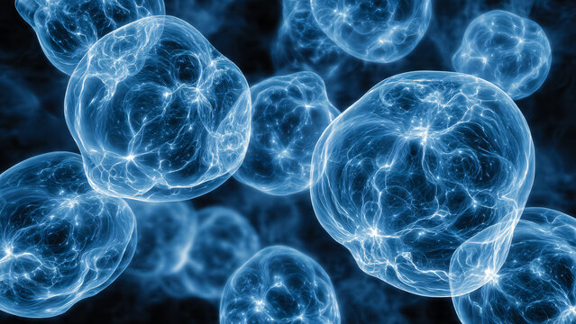 Vue de cellules au microscope