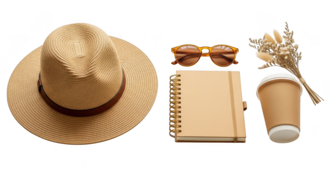 Hat isolated on transparent background