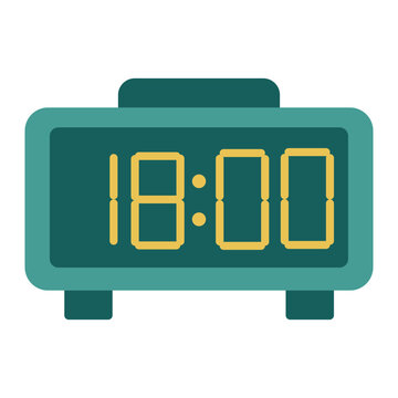 Digital clock with the time 18.00 vector
Vector clock with the time