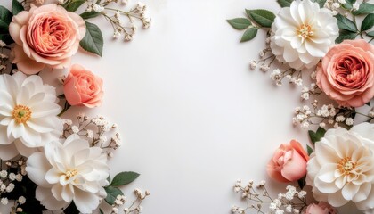 Floral decoration arrangement studio image composition minimalist background close-up viewpoint nature inspired aesthetic for wedding invitations and events