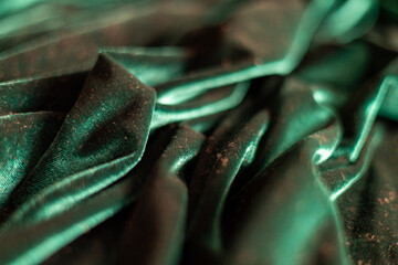 Dark green fabric for decoration