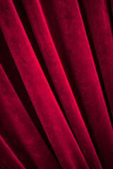Fototapeta premium Dark red velour in the decor