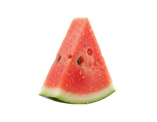 Watermelon Slice with Droplets &ndash; Fresh and Juicy Concept 