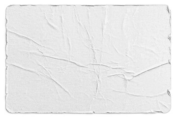White Sticker with Damaged Edges