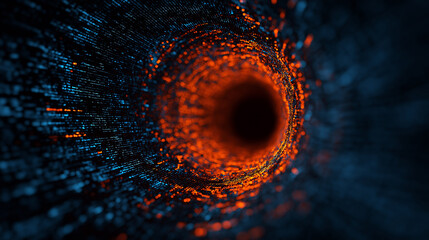 AI,LLM,Large Language Model generating coherent text, lines of words and sentences flowing  from a glowing core, model’s ability to produce human-like language, digital wave, digital transformation.