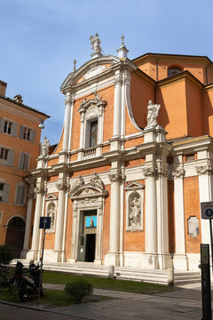 Saint George Church in Farini Street in Modena, Italy
