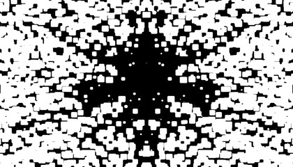 Black and white abstract and grunge smooth transition pattern with pixel effect for sporty and modern background. Fully editable vector element. Vector Format Illustration. EPS10 