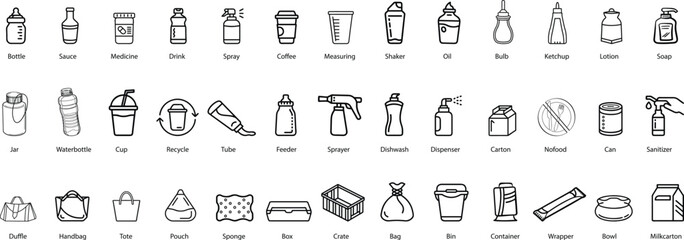 💅 Vector icon set illustration of nail polish and manicure signs for web design