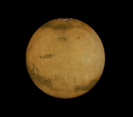 planet mars on black, isolated © wlad074