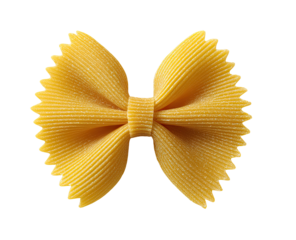 Yellow ribbon pasta with ruffled edges on black background