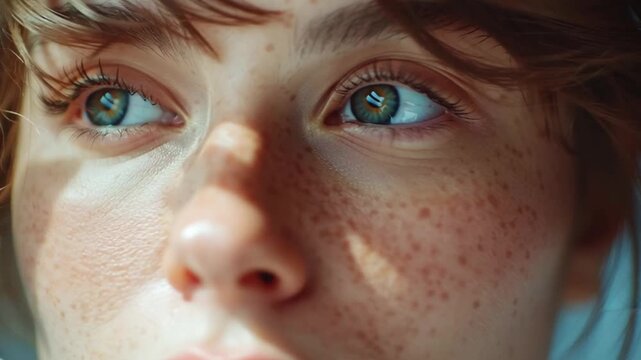 Artistic editorial portrait with fluttering paper notes