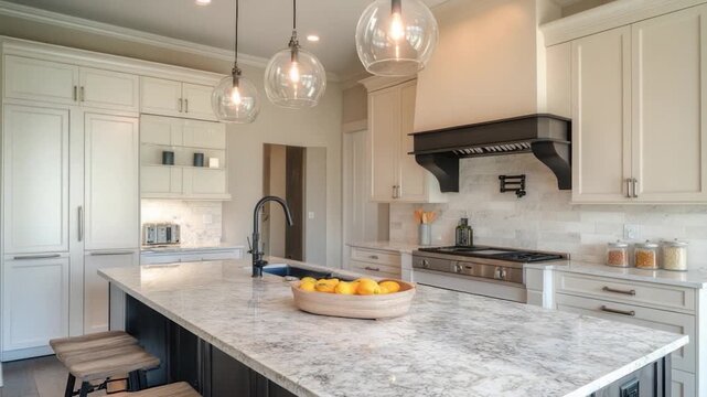 Video Fresh lemons arranged on a kitchen countertop with a rustic wooden background
