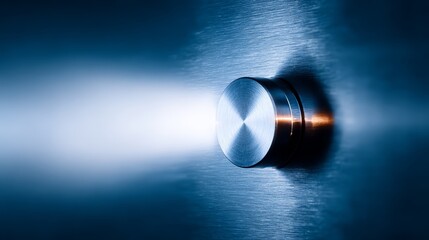 Mysterious light escapes through metal door narrow gap in metal door reveals brilliant light source