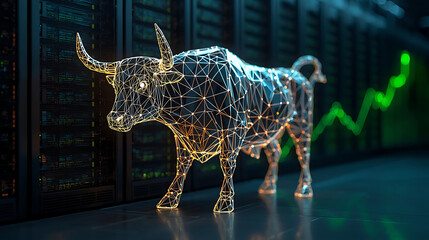 Bull market financial technology growth in network data center