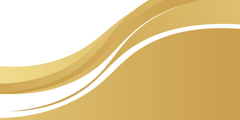 Golden Abstract Wave Pattern With White Stripes—Luxurious Background for Design and Branding.vector illustration