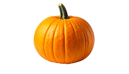 Close-up of a perfectly round, vibrant orange seasonal squash isolated against a black background