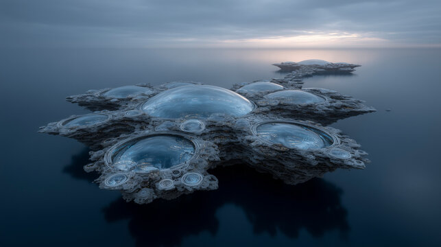 Ethereal Floating Bubbles in Calm Waters