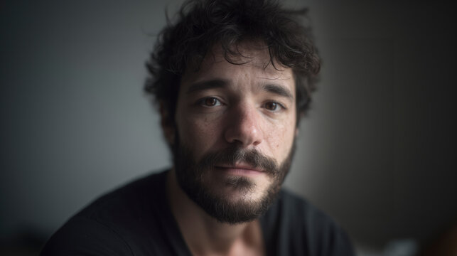 Introspective Portrait of a Young Man - Powered by Adobe