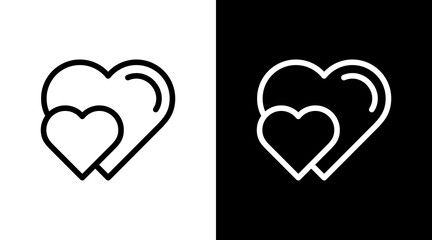 Heart With Icon Set Design