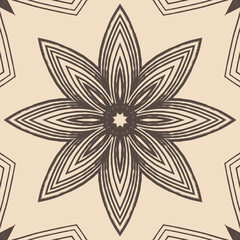 Elegant seamless pattern, repeatable illustration for surface design