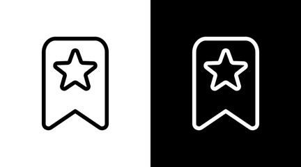 Bookmark With Icon Set Design