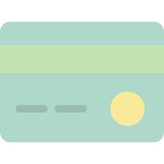 Clean flat finance and banking icon set featuring credit cards, wallet, shield, money bags, stacked coins, banknotes, receipts, financial documents, safe box, banks, cloud download, and savings jars