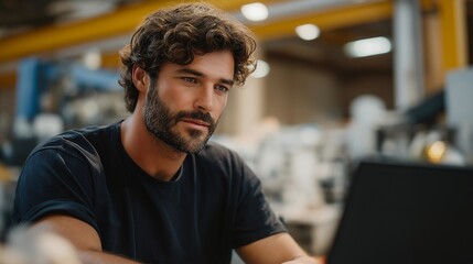 Obraz premium A pilot manufacturing operation testing hydrogen-powered machinery, engineers monitoring emissions data to validate next-generation carbon-neutral equipment — green industrial transformation,