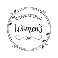Celebrate International Women's Day with this elegant design for empowering campaigns, social media, and event decorations - a message of unity and strength