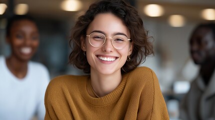 An inclusive hiring event with recruiters interacting warmly with candidates from diverse backgrounds, offering accommodations and digital tools that make the process fair for everyone — equitable