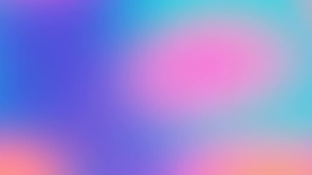 A smooth, colorful gradient blends blue, pink, and teal hues creating a soft, abstract background