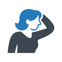 Women icon. Beauty icon